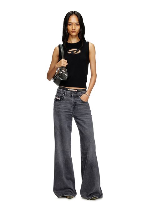 jeans flare 1978 d-akemi donna neri DIESEL | A03624 0CLBG02